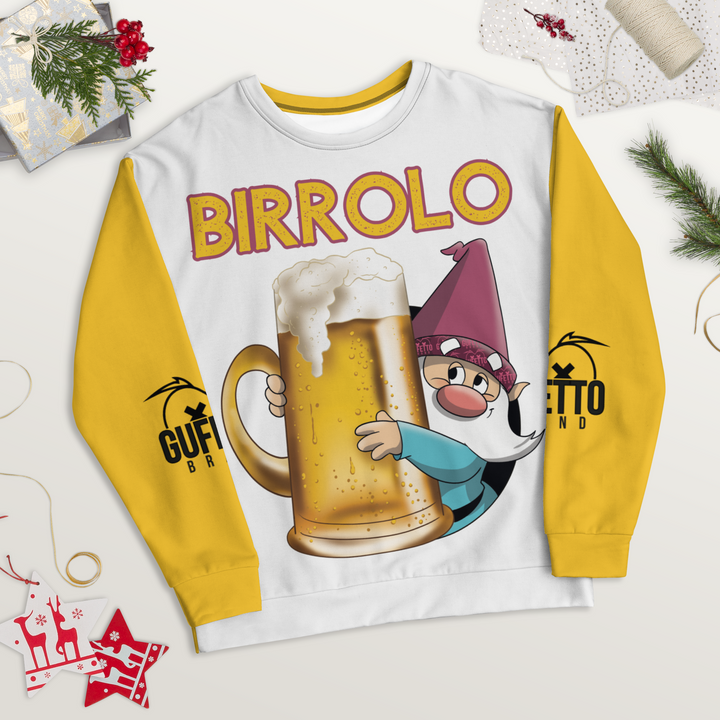 Felpa unisex Uomo/Donna BIRROLO NEW - Gufetto Brand 
