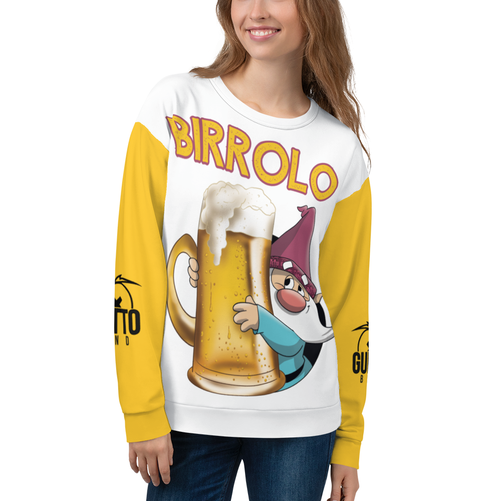 Felpa unisex Uomo/Donna BIRROLO NEW - Gufetto Brand 