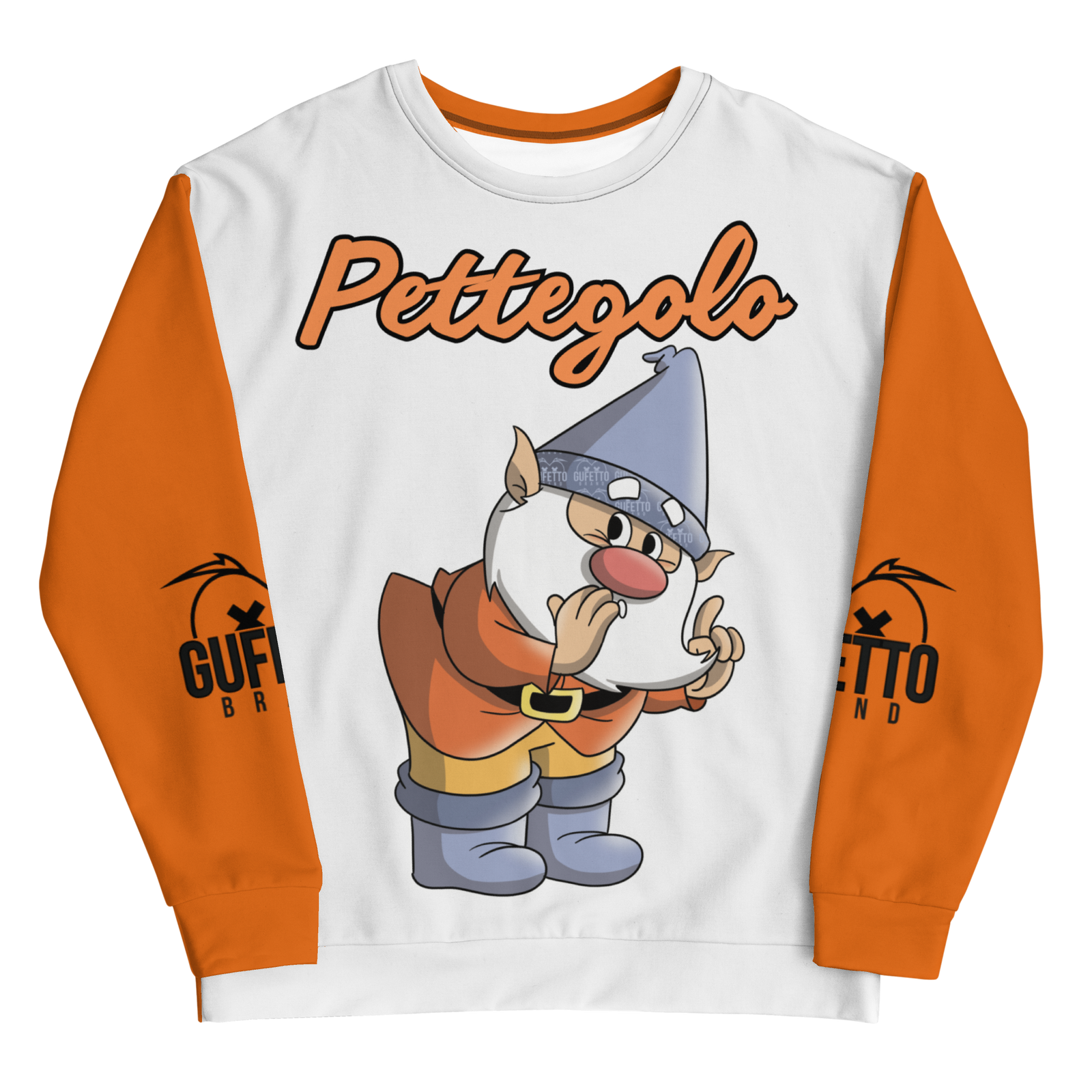 Felpa unisex Uomo/Donna PETTEGOLO - Gufetto Brand 