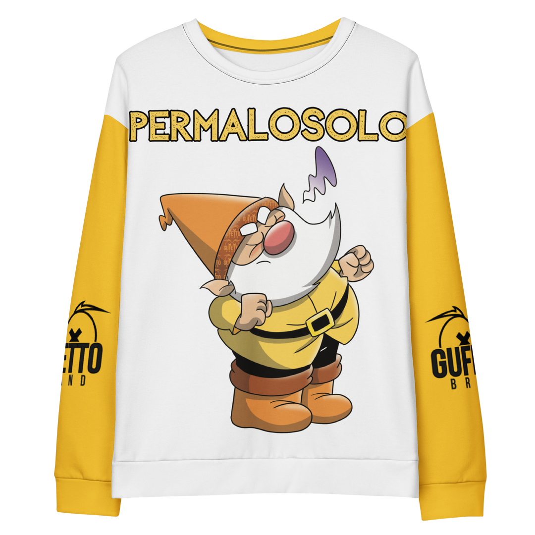 Felpa unisex Uomo/Donna PERMALOSOLO - Gufetto Brand 