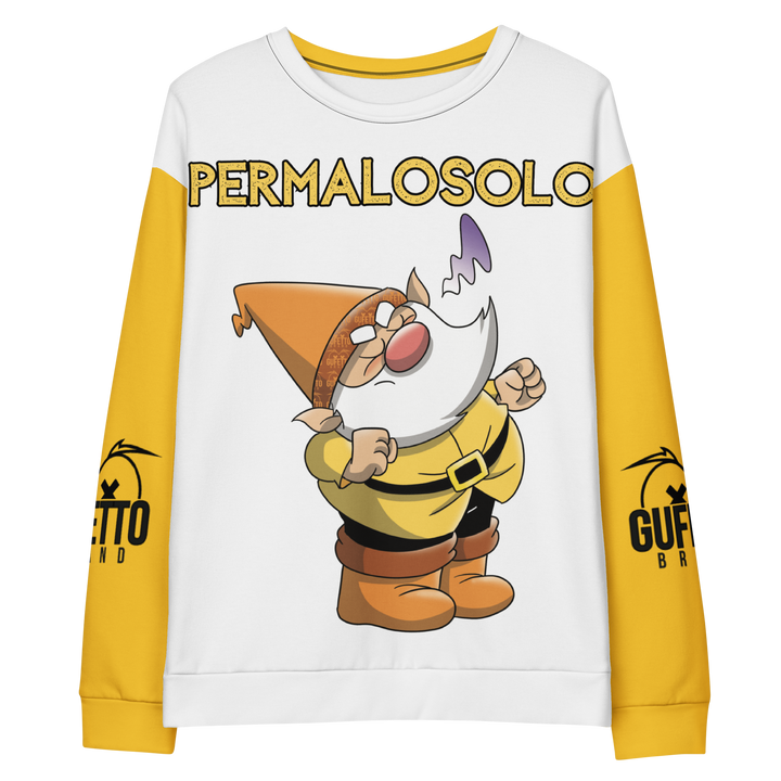 Felpa unisex Uomo/Donna PERMALOSOLO - Gufetto Brand 