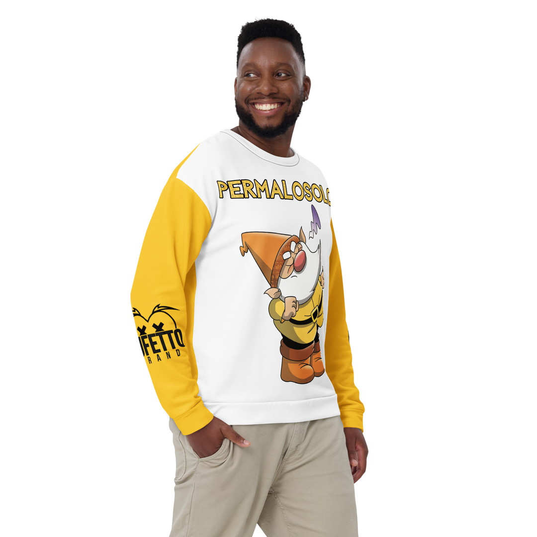 Felpa unisex Uomo/Donna PERMALOSOLO - Gufetto Brand 