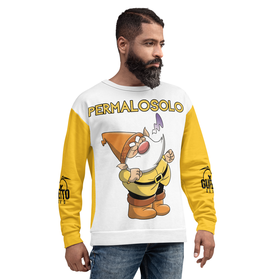Felpa unisex Uomo/Donna PERMALOSOLO - Gufetto Brand 