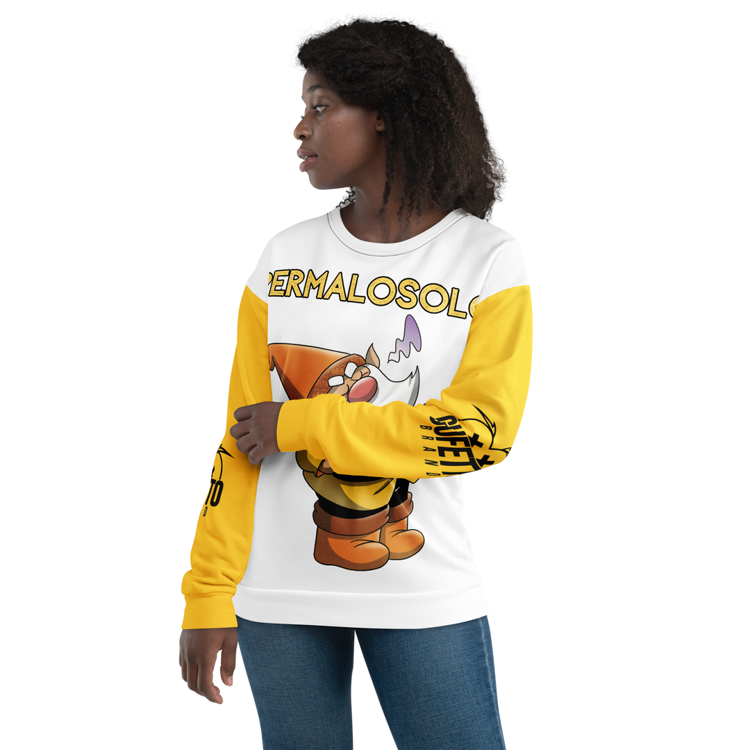 Felpa unisex Uomo/Donna PERMALOSOLO - Gufetto Brand 