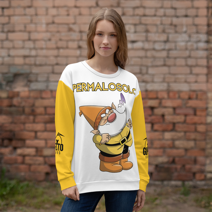 Felpa unisex Uomo/Donna PERMALOSOLO - Gufetto Brand 