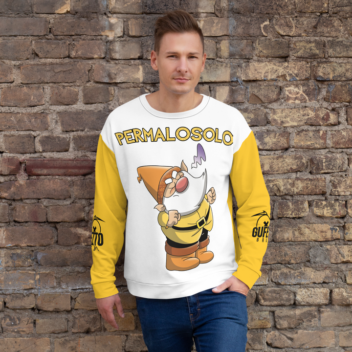 Felpa unisex Uomo/Donna PERMALOSOLO - Gufetto Brand 