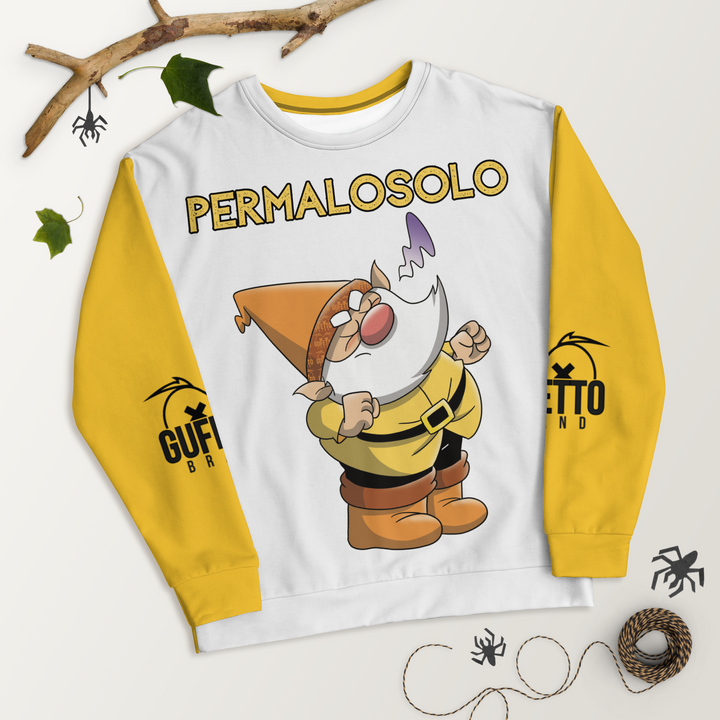 Felpa unisex Uomo/Donna PERMALOSOLO - Gufetto Brand 
