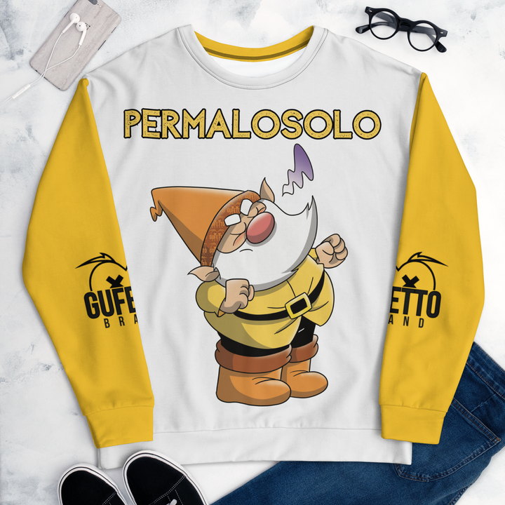 Felpa unisex Uomo/Donna PERMALOSOLO - Gufetto Brand 