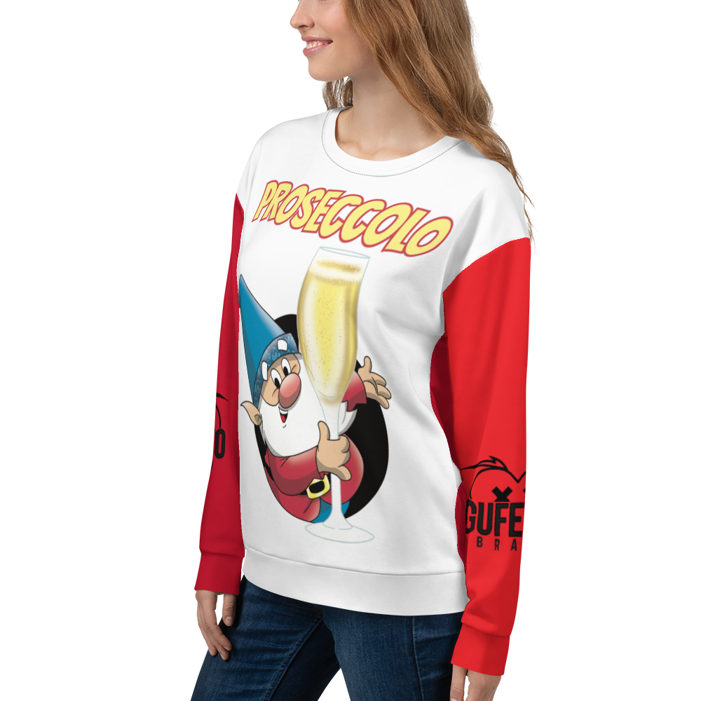 Felpa unisex Uomo/Donna PROSECCOLO NEW - Gufetto Brand 