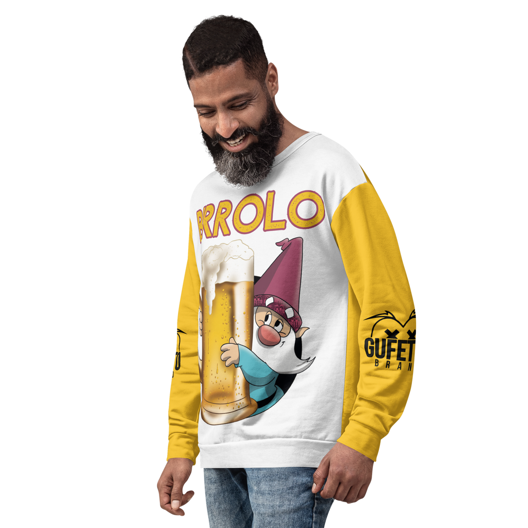 Felpa unisex Uomo/Donna BIRROLO NEW - Gufetto Brand 