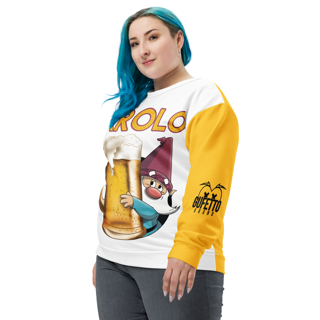 Felpa unisex Uomo/Donna BIRROLO NEW - Gufetto Brand 