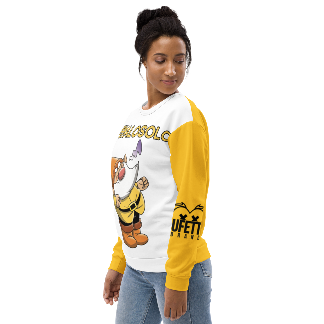 Felpa unisex Uomo/Donna PERMALOSOLO - Gufetto Brand 