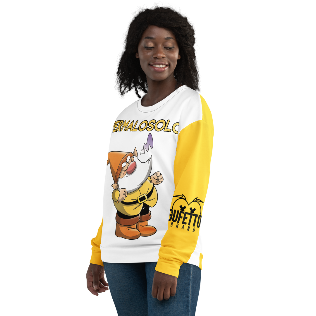 Felpa unisex Uomo/Donna PERMALOSOLO - Gufetto Brand 