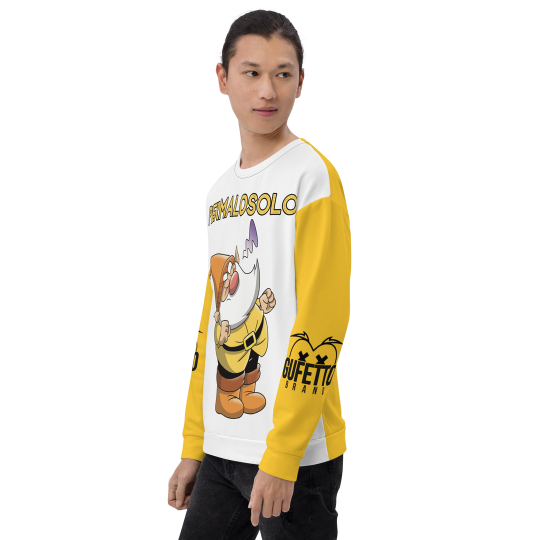 Felpa unisex Uomo/Donna PERMALOSOLO - Gufetto Brand 