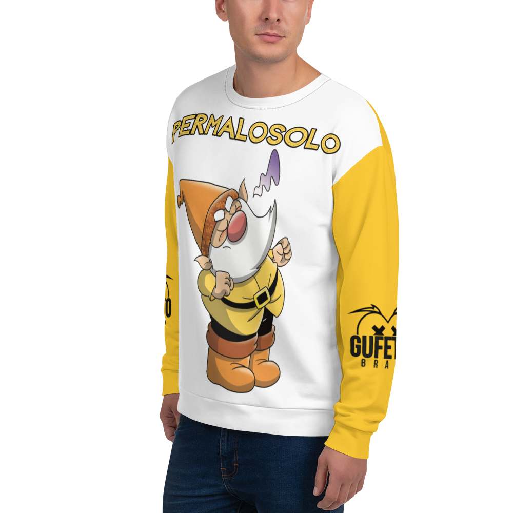 Felpa unisex Uomo/Donna PERMALOSOLO - Gufetto Brand 