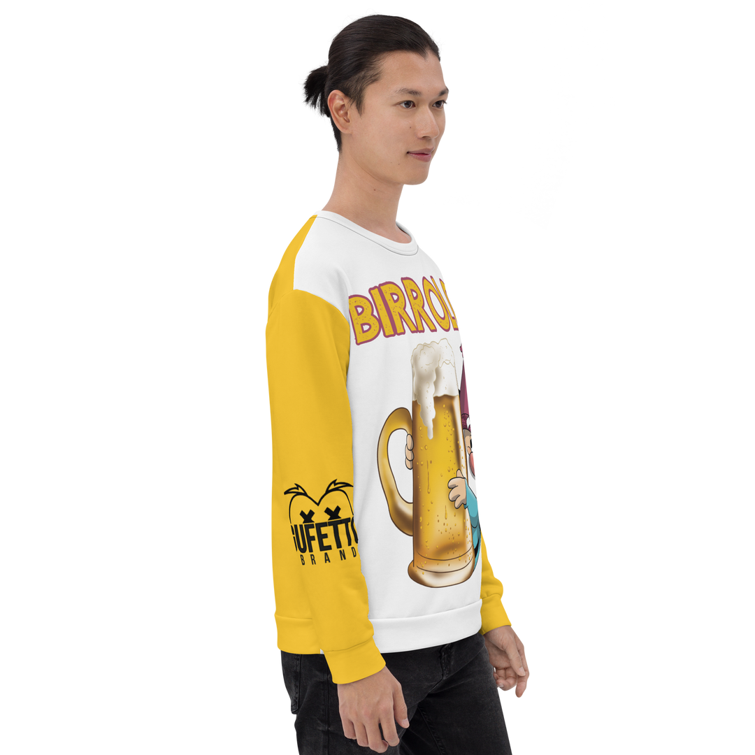 Felpa unisex Uomo/Donna BIRROLO NEW - Gufetto Brand 
