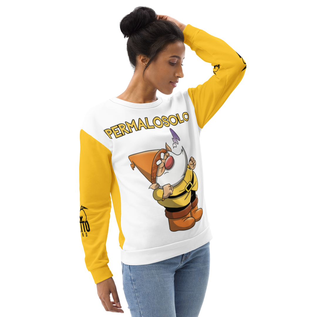 Felpa unisex Uomo/Donna PERMALOSOLO - Gufetto Brand 