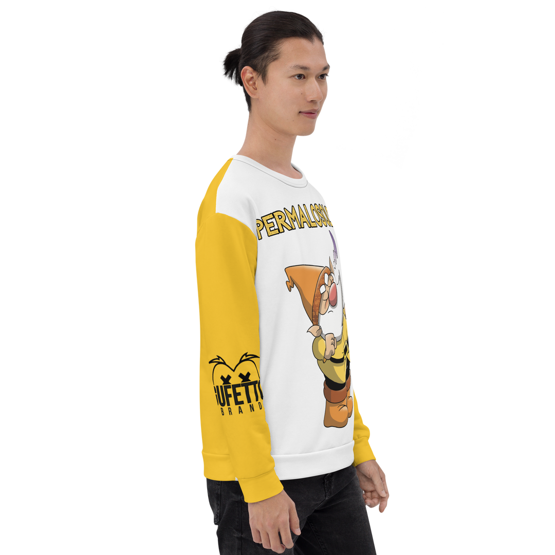 Felpa unisex Uomo/Donna PERMALOSOLO - Gufetto Brand 