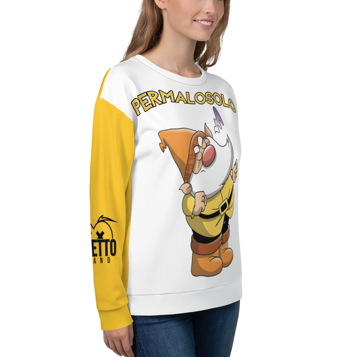 Felpa unisex Uomo/Donna PERMALOSOLO - Gufetto Brand 