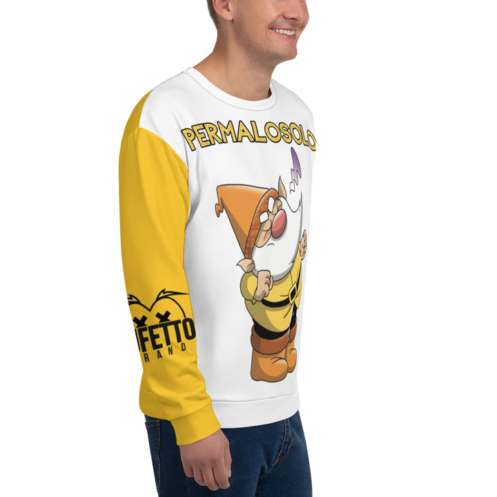 Felpa unisex Uomo/Donna PERMALOSOLO - Gufetto Brand 