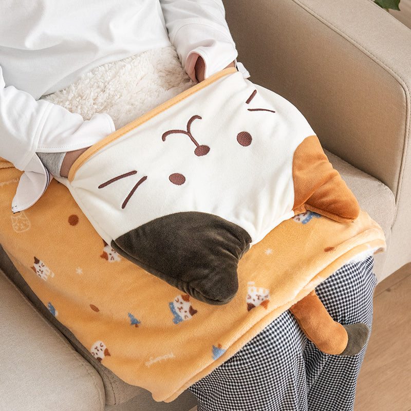 Coperta mantello con scialle gatti in stile giapponese - Gufetto Brand 