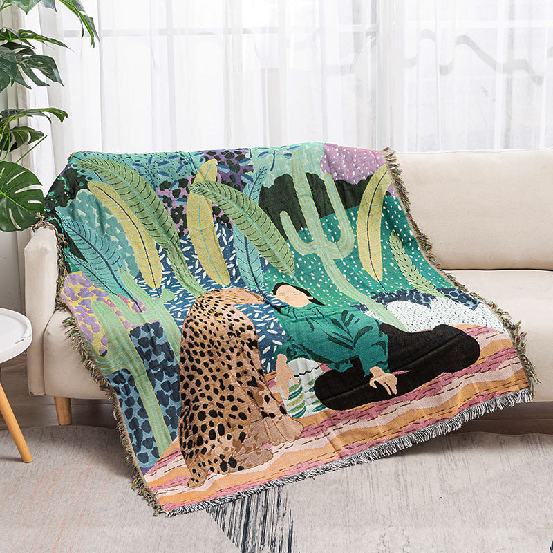 Jungle Divano Coperta Decorativo Coperta Tenda Tenda Esterna di Campeggio - Gufetto Brand 