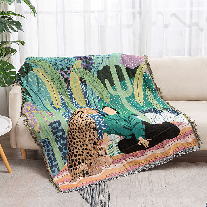 Jungle Divano Coperta Decorativo Coperta Tenda Tenda Esterna di Campeggio - Gufetto Brand 