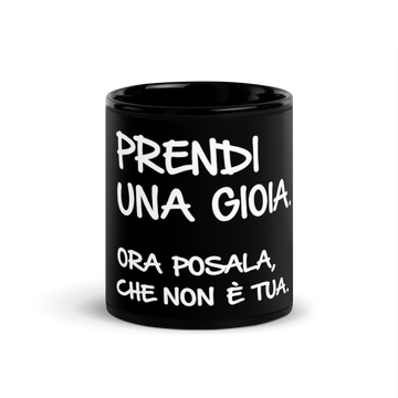 Tazza nera lucida GIOIA