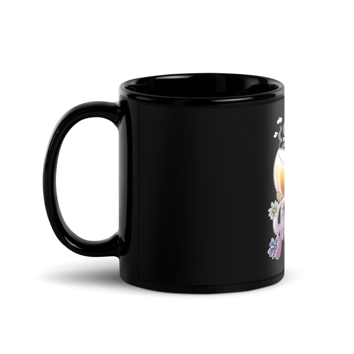 Tazza nera lucida TISANOLA - Gufetto Brand 