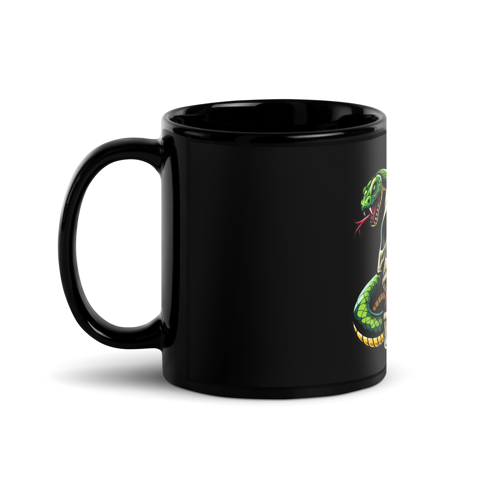 Tazza nera lucida SKULL DARK - Gufetto Brand 