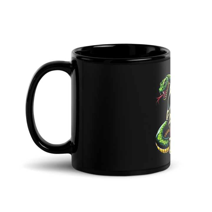 Tazza nera lucida SKULL DARK - Gufetto Brand 