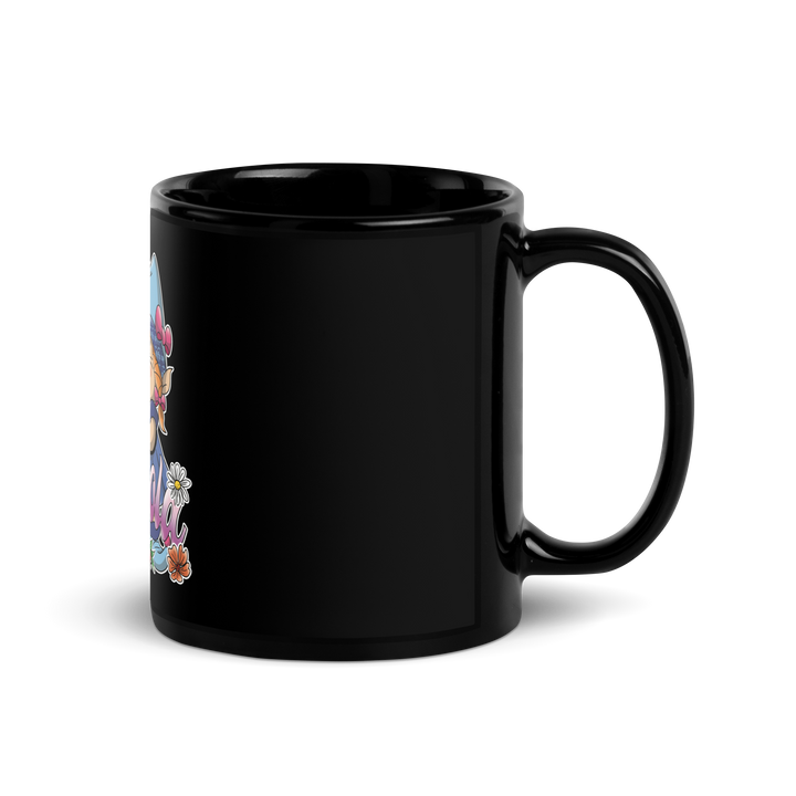 Tazza nera lucida TISANOLA - Gufetto Brand 