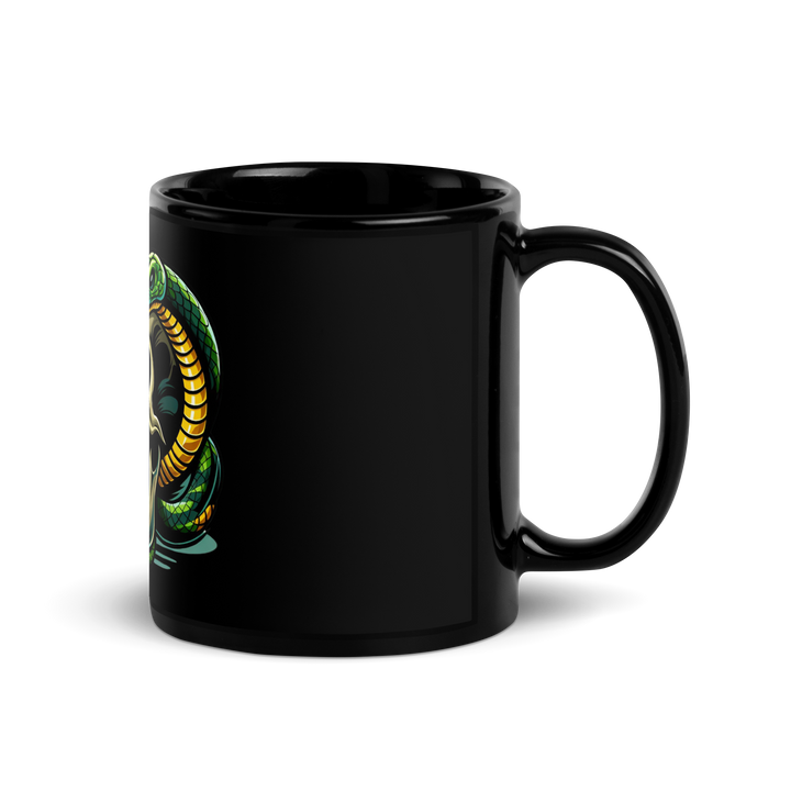 Tazza nera lucida SKULL DARK - Gufetto Brand 