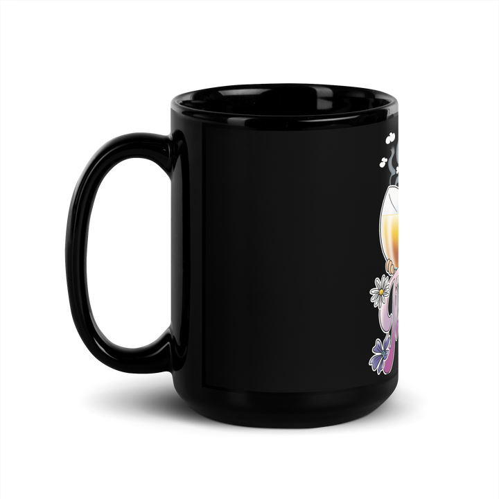 Tazza nera lucida TISANOLA - Gufetto Brand 