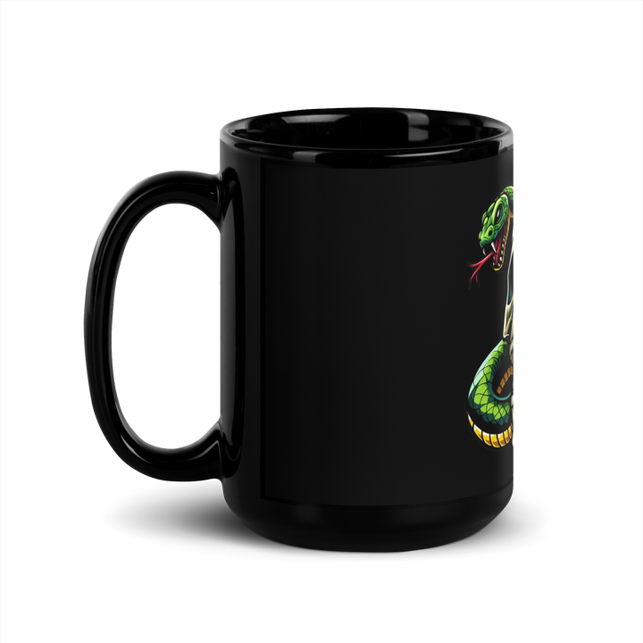 Tazza nera lucida SKULL DARK - Gufetto Brand 