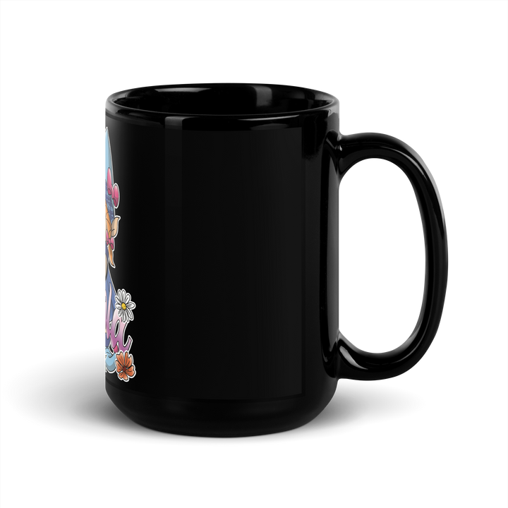 Tazza nera lucida TISANOLA - Gufetto Brand 