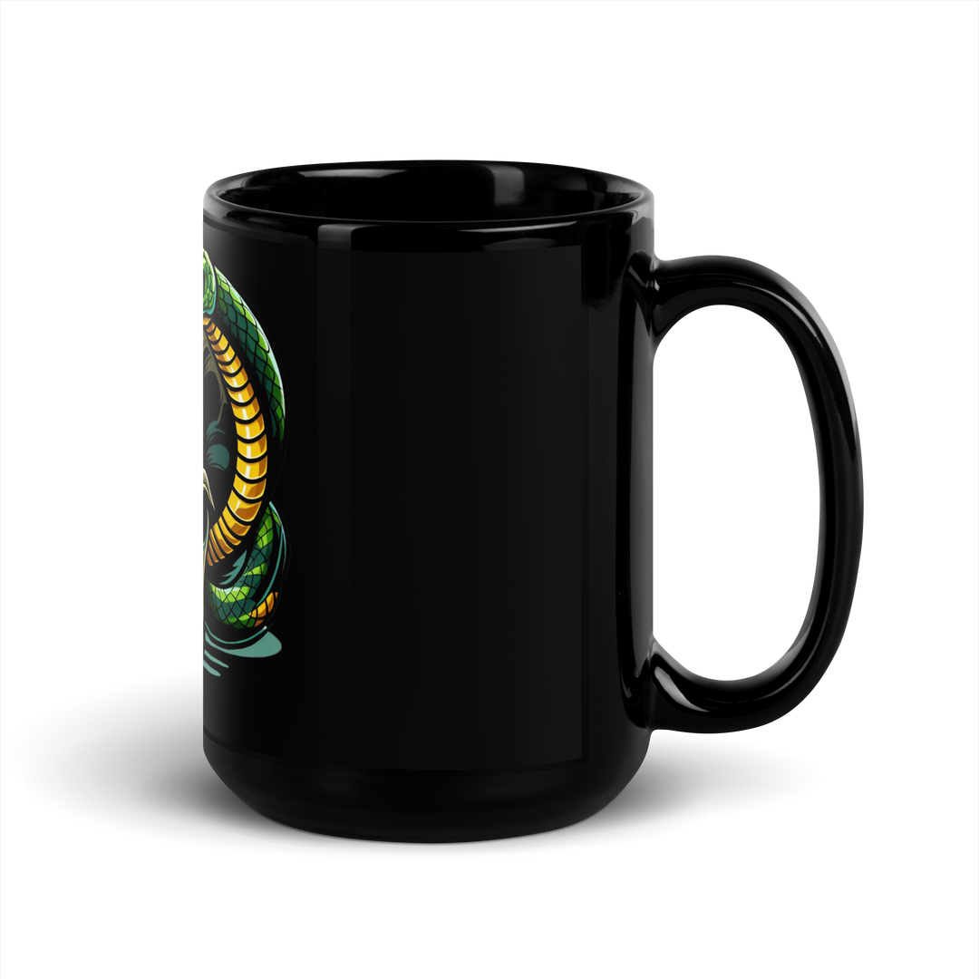 Tazza nera lucida SKULL DARK - Gufetto Brand 