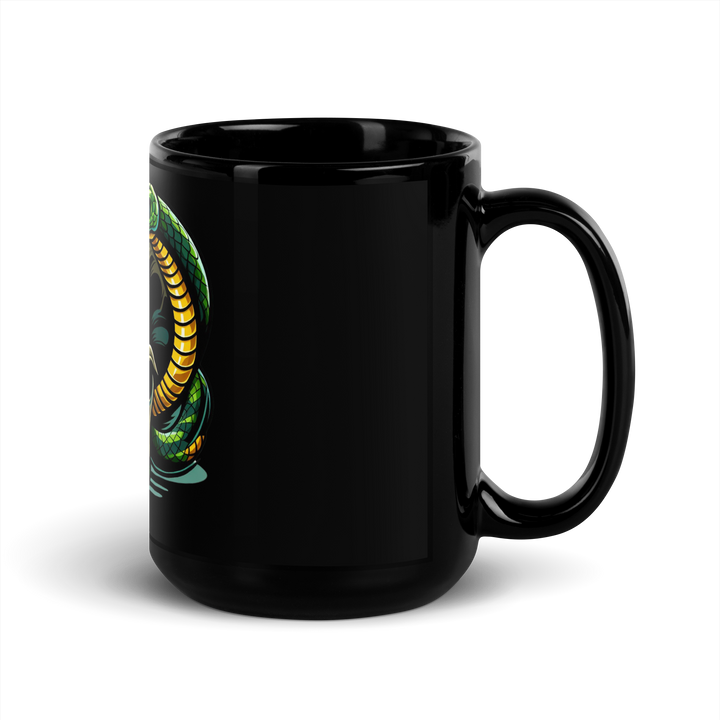 Tazza nera lucida SKULL DARK - Gufetto Brand 