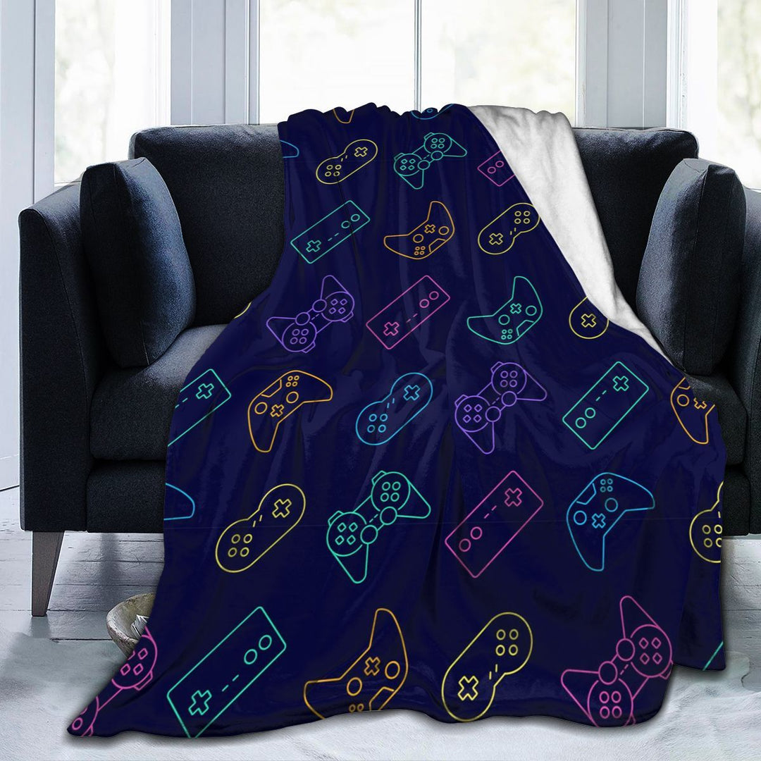 Coperta con stampa per console di gioco anime in flanella - Gufetto Brand 