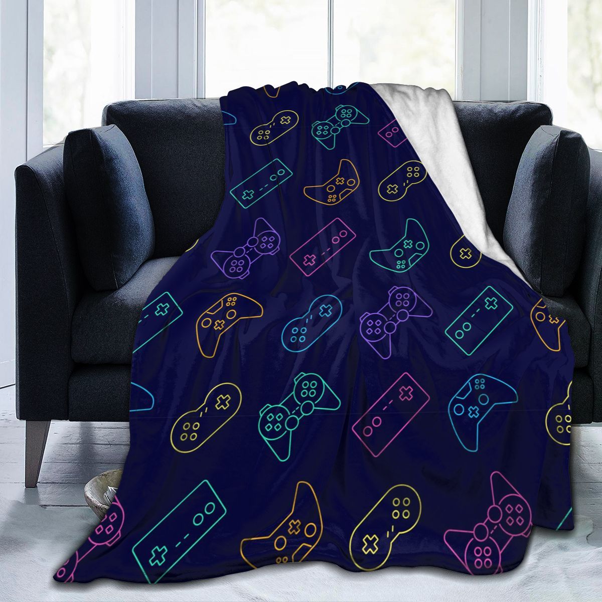 Coperta con stampa per console di gioco anime in flanella - Gufetto Brand 