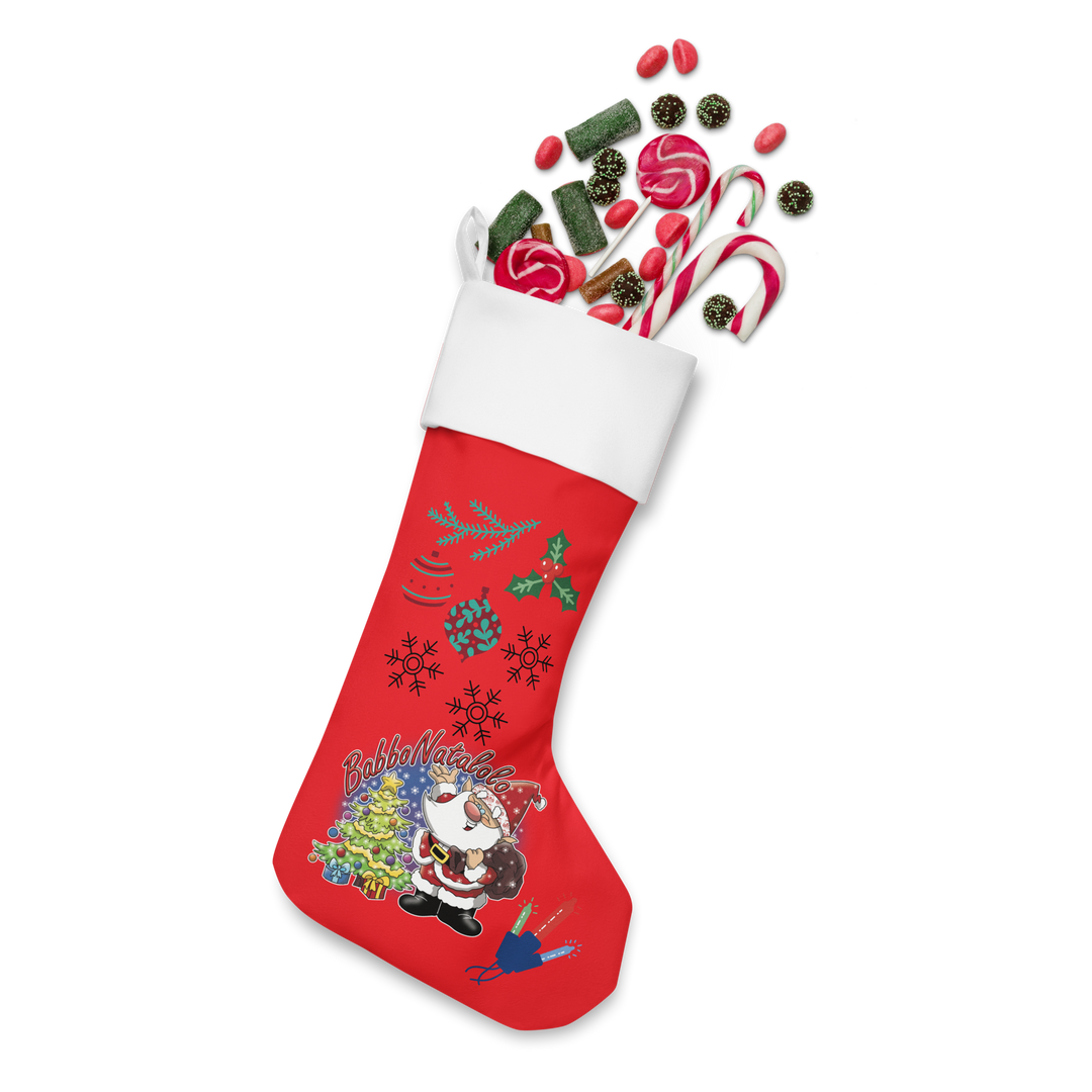 Calza di Natale BABBO NATALOLO - Gufetto Brand 