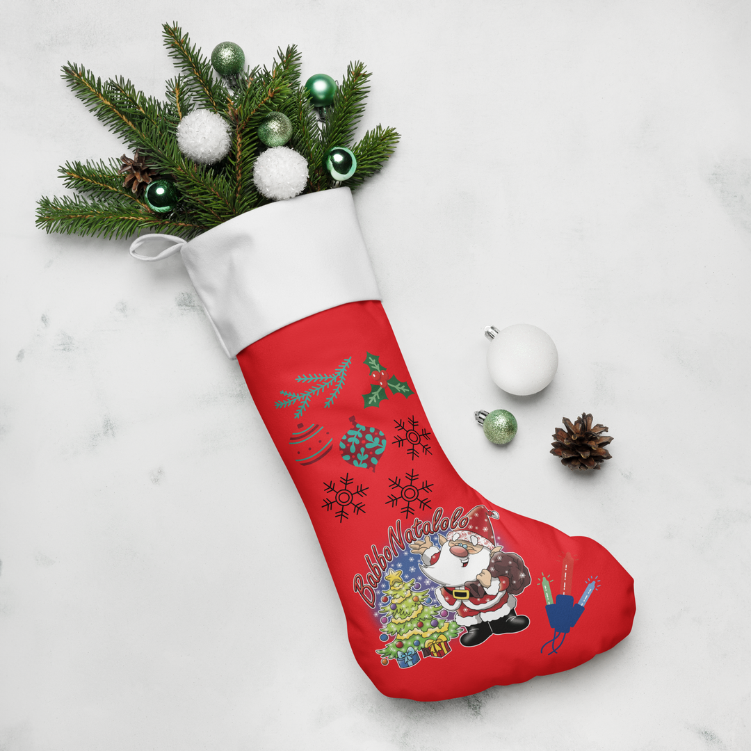 Calza di Natale BABBO NATALOLO - Gufetto Brand 