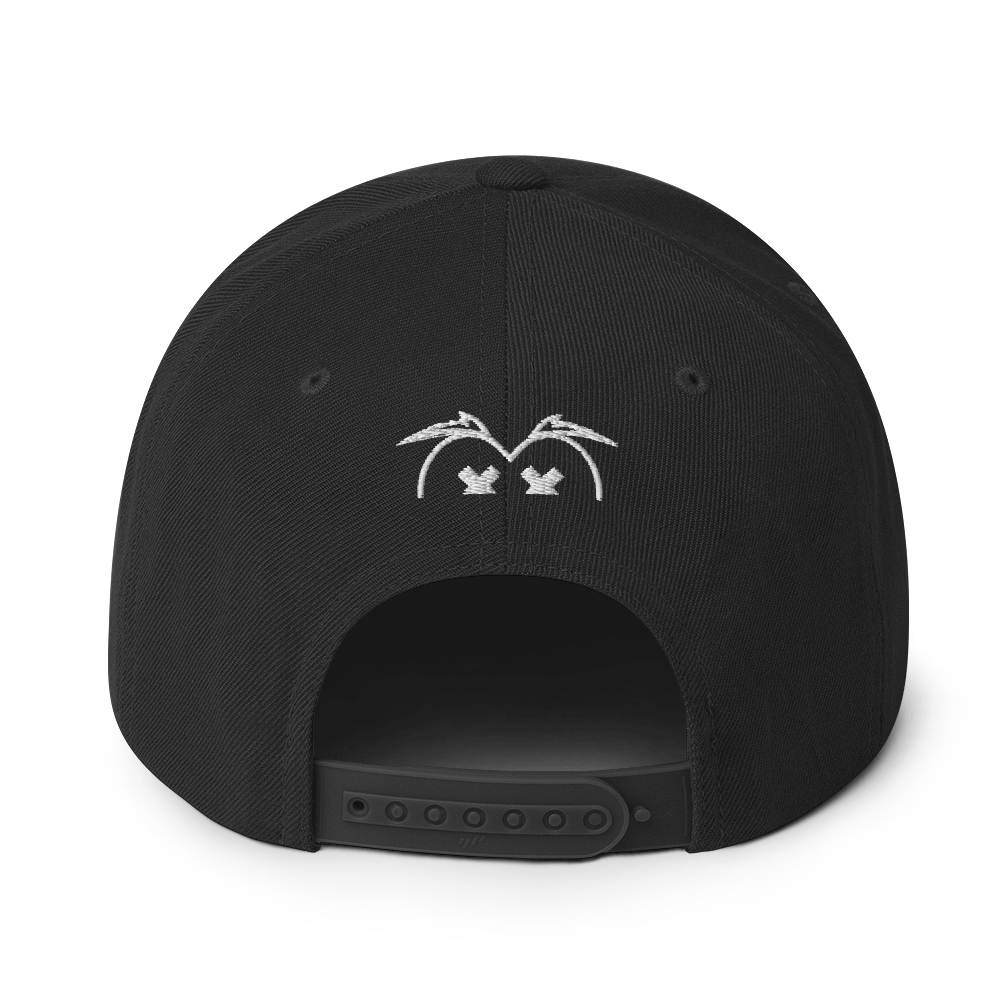 Cappellino snapback (baseball) GUFETTO 1 BIANCO OCCHI GIALLI - Gufetto Brand 