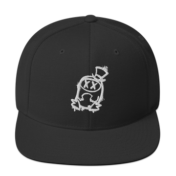 Cappellino snapback (baseball) GUFETTO 2 BIANCO OCCHI BIANCHI