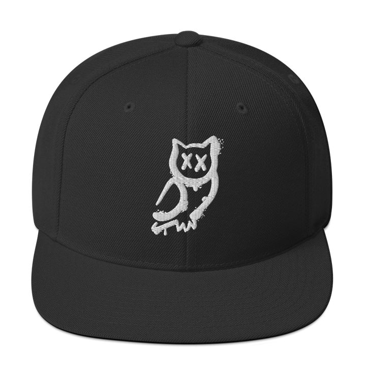 Cappellino snapback (baseball) GUFETTO 1 BIANCO OCCHI BIANCHI - Gufetto Brand 