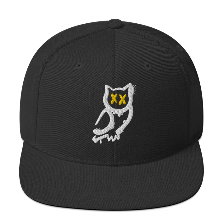 Cappellino snapback (baseball) GUFETTO 1 BIANCO OCCHI GIALLI - Gufetto Brand 