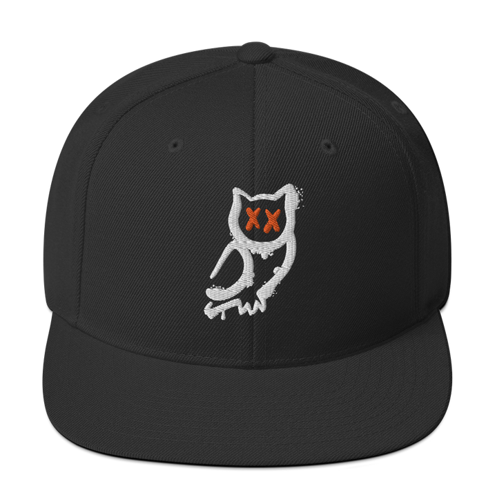 Cappellino snapback (baseball) GUFETTO 1 BIANCO OCCHI ROSSI - Gufetto Brand 