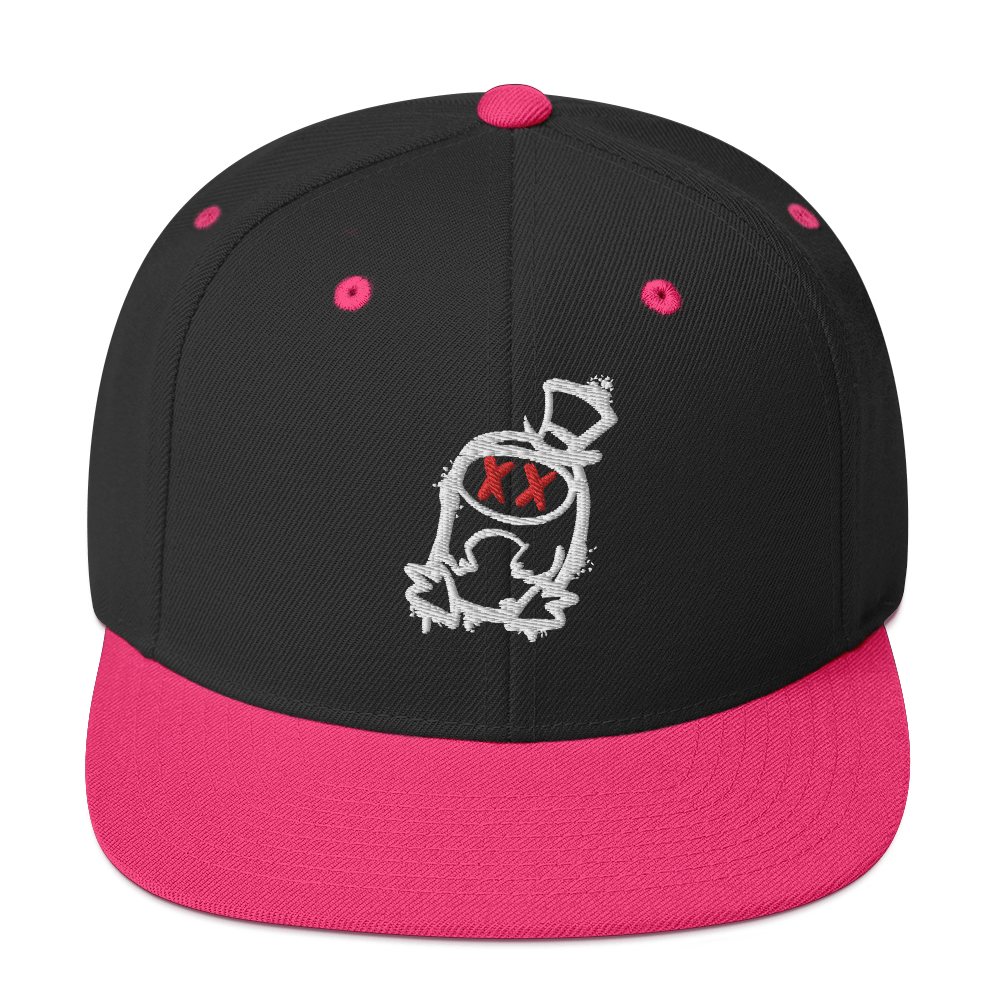 Cappellino snapback (baseball) GUFETTO 2 NERO OCCHI ROSSI - Gufetto Brand 