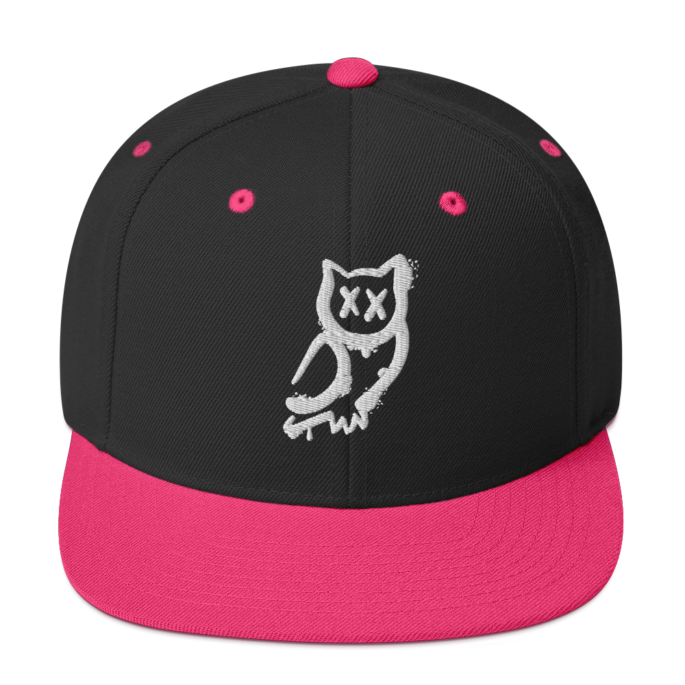 Cappellino snapback (baseball) GUFETTO 1 BIANCO OCCHI BIANCHI - Gufetto Brand 