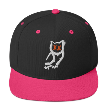 Cappellino snapback (baseball) GUFETTO 1 BIANCO OCCHI ROSSI